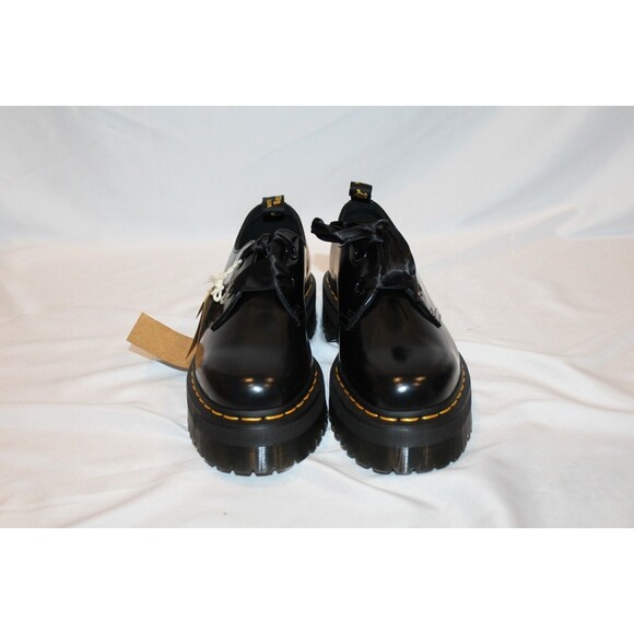 Dr. Martens Women’s Holly Black Oxford  Size 9 Satin Ribbon Lace NEW! - Picture 5 of 8
